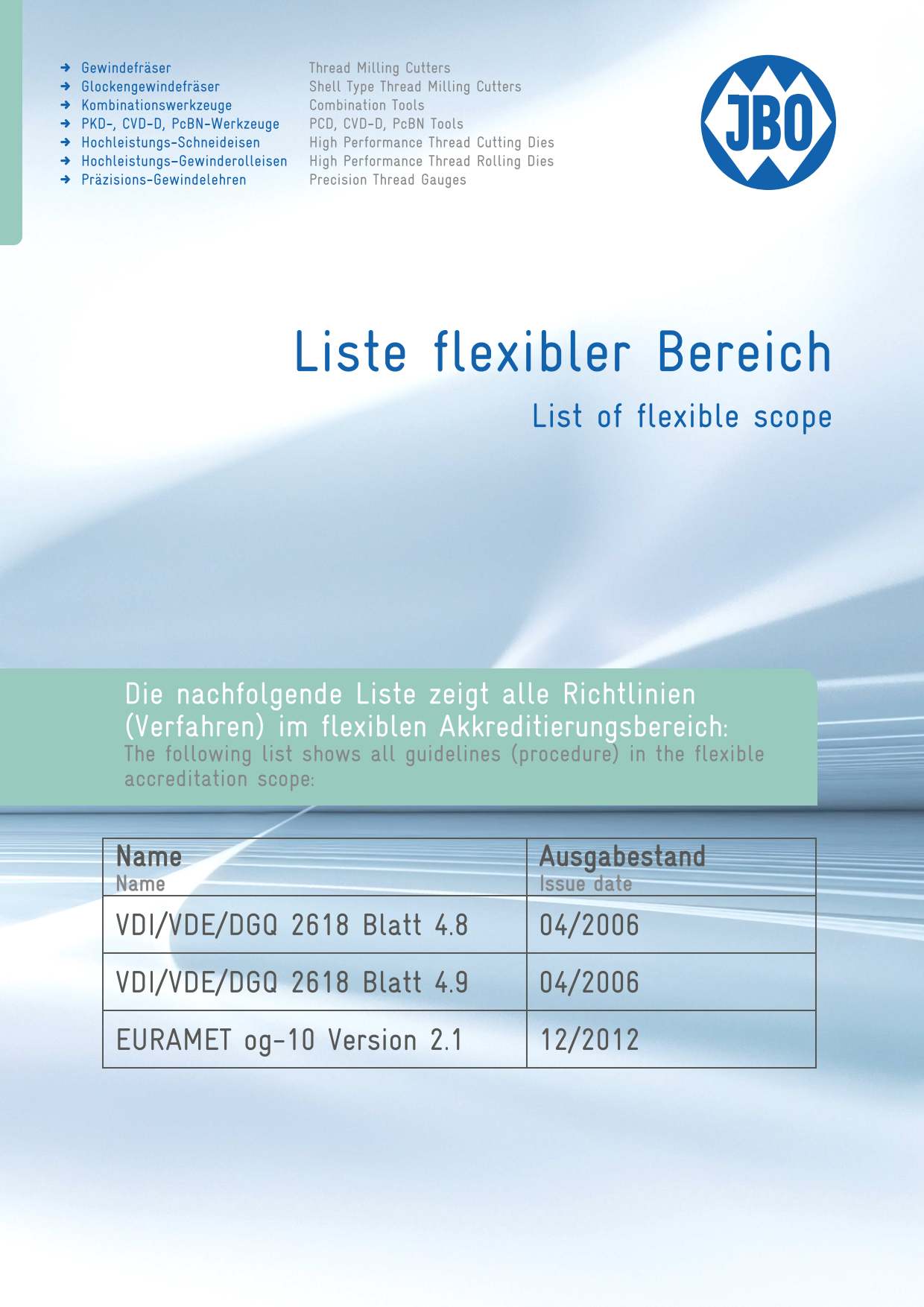 Liste flexibler Bereich