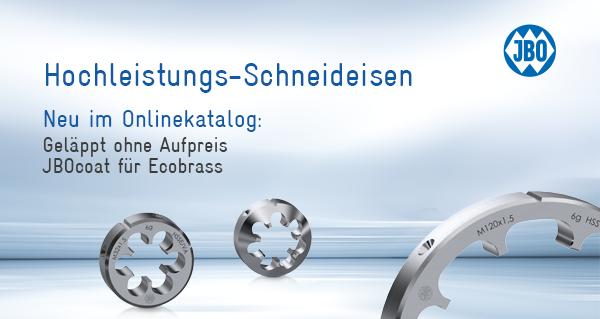 JBO Hochleistungs-Schneideisen: geläppt ohne Aufpreis - stark bei Ecobrass